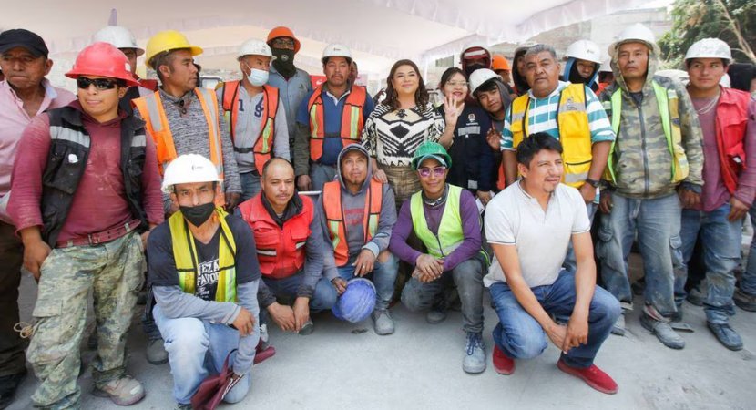 [El Universal] Clara Brugada promete derechos laborales para trabajadores de la construcción en CDMX